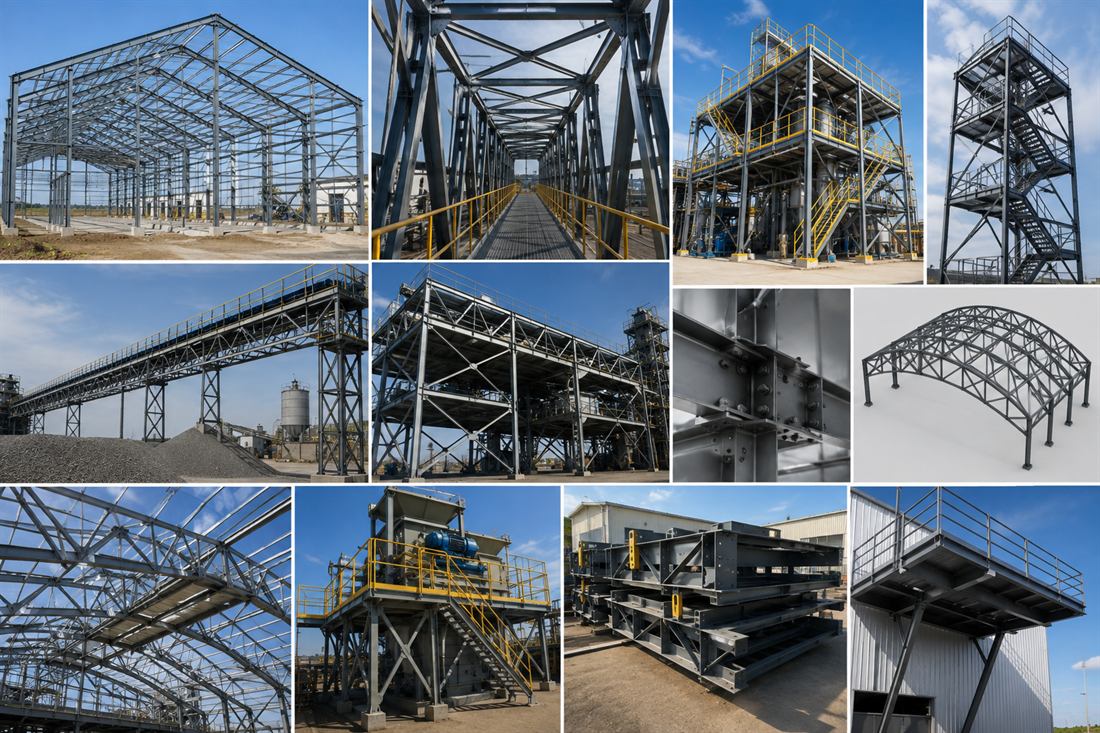 Estructuras metálicas industriales: pórticos, plataformas y pasarelas